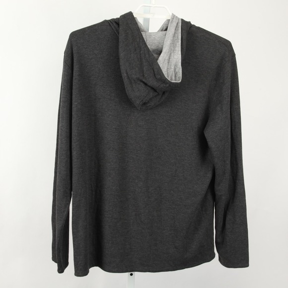 Faherty Hoodie Mens 2XL Gray Cloud Reversible Lightweight Pima Cotton Modal - Picture 3 of 11